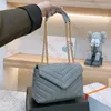 Messenger Designer Torba Loulou Luxurys torebki Wysokiej jakości damskie torby na ramię Projektanci portfela portfela Crossbody Torka klapka metalowa litera y logo torebki damskie torby