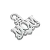 Charms Fashion Easy To Diy 30Pcs 1 Mom For Love Mother Jewelry Making Fit Necklace Or Bracelet Drop Delivery Findings Components Ot8Ng