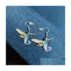 Acryl Animal Earring Kolibrie Oehoe Papegaai Charme Vogel Ornament Fashion Oorbellen Drop Delivery