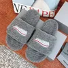 Slippers Sandals Designer Women Luxury Paris Women Wool Winter Fur Fluffy Furry Warm Alphabet Sandals Cozy Plush Girls Flip Flop Colorfull Slippers 03