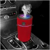 Diffuseur de voiture, humidificateur avec lumière Led, purificateur d'air en cristal et diamant, désodorisant d'aromathérapie, accessoires, livraison directe Dhf2T