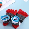 Men's Socks Fashion Soft Thick Sport Split-toed Trendy Patchwork Color Five Finger Man Middle Tube Hosiery Cotton