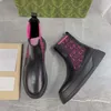Rockoko Designer Boots Classic Women Boot Combat Ancle Martin обувь кожа байкер вязаная эластичная ткань платформа для средней вершины