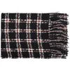 Luxury and fashionable in winter, enlarged, widened, and thickened large scarf for warmth preservation, plaid pattern, mohair color, scarf, and large carpet