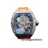 Milles Montre Richardmile Montres Technologie Noire Fibre De Carbone Grand Cadran Hommes Type De Seau Automatique Mécanique Cool Tendance Mode Lumineux frj