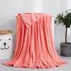 Wholesale Solid Color Blanket Coral Fleece Blanket Flannel Gift Yoga Cover Blanket Flannel BlanketS