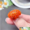 Rings Yem Sterling Sier Set Natural Fire Opal Mexico Rare Orange Women S Anniversary Promise 230506 Drop Delivery Jewelry Ring Dhucz