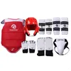 Outros artigos esportivos Taekwondo Conjunto de cinco peças Capacete Armadura Kickboxing Guantes De Boxeo Luva de boxe Capacete Taekwondo Equipamento Protetor de cabeça Spats 230912