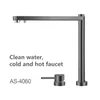 Kitchen Faucets 304 Stainless Steel Faucet Lifting Design Gray Anti Fingerprint Accessories ASRAS 4060