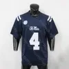 Ole Miss Rebels Futbol Jersey Koleji Jaxson Dart Quinshon Judkins Tre Harris Spencer Sanders Eli Manning Coleman Watkins Bentley IV Wade Trigg Metcalf Corral