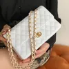 Luxury Womens cc CF woc mens Clutch Bags Cross Body Shoulder lady Totes handbag classic lambskin Designer bags Gold Chain ball quilted Evening sling hobo cosmetic bag