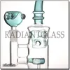 Nargiler swiss perc mini bong cam bonglar bubbler fab plaj topu matris percolator tütün için sigara içmek 14mm cam kase ile el yapımı