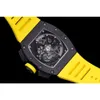 Richa Milles Watch BP 공장 남성 시계 시계 슈퍼 클론 AAAA 메커니즘 손목 시계 RM1103 전체 기능 크로노 그래프 UHR Z6KV 최고 NTPT 탄소 섬유 케이스 캘린더 W