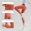 LU-1456 meninas yoga leggings crianças calças justas sweatpants macio elástico esportes calças apertadas crianças dançando calças magras