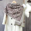 20% OFF scarf Korean Dong Men Letter Fan Scarf Women's Winter Fashion Versatile Cashmere Shawl Overlay High end