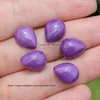Pierres précieuses en vrac phosphosidérite violette naturelle, véritable pierre précieuse en forme de goutte d'eau 10x13mm, 1 pièce pour la fabrication de bijoux à faire soi-même!