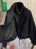 Женские куртки, весенняя куртка с воротником-стойкой, повседневный короткий плащ для женщин, свободный бомбер на пуговицах, 2023, уличная одежда 230912