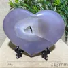 Obiekty dekoracyjne figurki naturalne kamienie agat geode kwarc kryształy leczenie serca leczenie dłoni próbka energia reiki wicca home dekoracje 230912