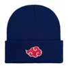 Bonnet/Crâne Casquettes Broderie Narutos Akatsuki Bonnet Chapeau Femmes Hommes Tricoté Chaud Chapeaux D'hiver Pour Solide Hip-hop Casual Bonnets À Menottes Bonnet 18 Couleurs En Gros