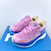 Scarpe da corsa per bambini Hoka Clifton 9 scarpe da ginnastica per bambini scarpe firmate Free People ragazzi ragazze Bambini neonati bambini piccoli neri rosa Scarpe da ginnastica sportive 66