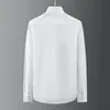 Männer Casual Hemden 2022 Hohe Qualität Strass Hemd Herren Langarm Streetwear Slim Weißes Kleid Männer Kleidung Soziale Chemi326x