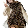 Скидка 22% на шарф, осенне-зимний утолщенный кашемировый шарф с буквами F для женщин, корейская версия, универсальная длинная женская шаль с шейным ободом FYF9