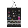 Jewelry Pouches Hanging Organizer Storage Double Sided Earrings Hanger Holder For Showcase Wall