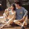 Women's Sleep Lounge Cute Lovers Pyjamas Men Full Sleeve Cotton Pajama Sets Cartoon Couple Pajamas For Women Sleepwear Sets Family Pijama 210330L230913