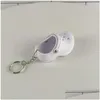 Keychains Lanyards 30 Pieces Cute 3D Eva Beach Hole Little Clog Shoe Key Chain Mini Slipper Shoes Keychain for Girl Boy Christmas Gift Dhkdx