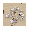 Charms Gros-99cents 5pcs Football Football Crampons 15x2m Antique Fabrication Pendentif Fit Vintage Tibétain Sier Bracelet DIY Collier Drop Dhczp