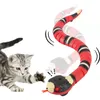 Remote control Snake Interactive Toy Realistic Simulation Smart Sensing Toys Automatically Sense Obstacles and Escape Moving Electric Tricky for Indoor Cats Dogs