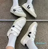 series magic sticker sports training board shoes couple small white shoes men and wome