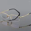 Sunglasses Frames 56-18-142 Pure Titanium Glasses High Quality Men Frame Prescription Designer 296 Optical