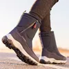 Dress Shoes Platform Boots Men Snow Ankle Plush Warm Thicken Winter Male Comfortable Nonslip Outdoor Booties Man 230912