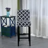 Chair Covers Stretch Stool Cover Printed European And American Style Low Back Household El