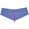 Underbyxor Hipster Hipster Hip Hop Boxer Boror Male Sexig underlag Underkläder Pouch Bikini Bottoms 1/2 skinkor