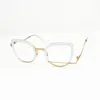 Marcos de gafas de sol MM-0032 Gafas de diseñador de estilo de marca japonesa Unisex hechas de gafas de mujer de gato de titanio fino