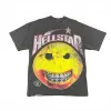 Hellstar 셔츠 디자이너 셔츠 남자 Plus Tees Hellstar T 셔츠 래퍼 세척 회색 무거운 공예 유니에 렉스 짧은 슬리브 Tshirts Tops High Street
