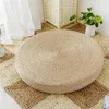 Stol täcker 5 storlek naturlig halm pouf tatami golv kuddar meditation yoga runda mat zafu stol kudde 40 45 50 60 70 cm 201119239h