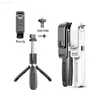 Selfie monopods 4 i 1 trådlös Bluetoothcompatible selfie pinne med stativlegering själv selfiestick smartphone selfiestick 3 för iphone camera8305280 l230913