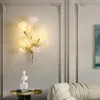 Moderno led luzes de parede do corredor quarto branco ginkgo folha varanda lâmpada parede corredor arandelas luminárias