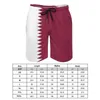 Pantalones cortos para hombres Anime Beach Bandera de Qatar Estiramiento suelto Vintage Deportes masculinos Cordón ajustable Transpirable Secado rápido