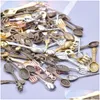 Charms 20/30/40pcs blandade stilar Matlagningssked för Retro Slumpmässiga köksverktygstillbehör för DIY -halsband smycken gör dropp de dhgp8