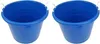 Altra organizzazione di pulizie Vaschetta rotonda in plastica OpenTop da 18 galloni con manici in corda per interni o esterni, confezione da 2 blu blu 230912