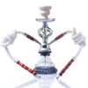 Outro cachimbo de água de vidro para jardim doméstico com pinças de tigela de cerâmica Mangueira de narguilé completa Shisha Nargile Sheesha Narguile Chicha Hookah Water Pipe 230912