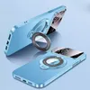 Apple-hoesjes voor iPhone 15 Pro max Ultra 14 Plus 13 12 Groot venster Telefoonlogo-hoes PC Antislip Frosted Case Beschermhoes Achterkant Mobiele telefoonstandaard Candy Color Defender