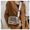 Shoulder Bags Scarf Transparent Messenger Bag Designer PVC Clear Box Crossbody Small Summer Handbags Jelly Purse Women's