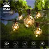 ديكورات عيد الميلاد G40 في الهواء الطلق الأضواء Globe Patio LED LED معلقة على التوصيل لشرفة الفناء الخلفي شرفة الشرفة ديكور 21269 Dhukw