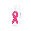 Lagringsflaskor band pu örhängen bröstnyhet rosa flaskmedvetenhet smycken kvinnor dekorer dinglar