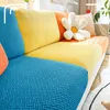 Chair Covers Solid Color Sofa Seat Cover Winter For Living Room Couch Elastic Stretch Sectional Cubre Protector